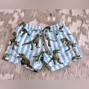 Mc2 Saint Barth swim size 2Y - blue dinosaur stripe